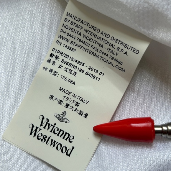 Vivienne Westwood 1,340$ Red Label New w/ Tags Beautiful Embellished Jacket - Picture 11 of 16